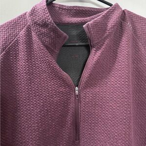 Men's Purple Quarter-Zip Sweater